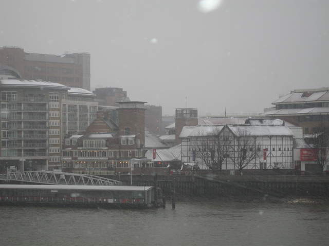 The Globe in the snow
