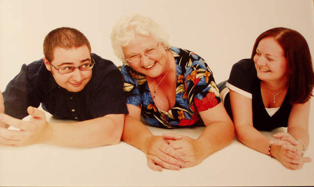 Patrick, Connie and Alison Evans