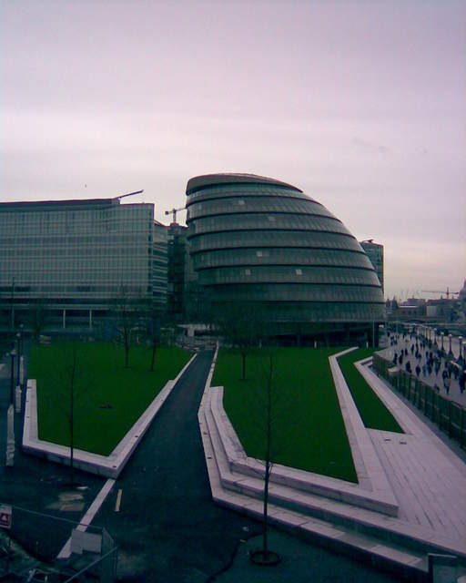 Mayors building and the start of the new park