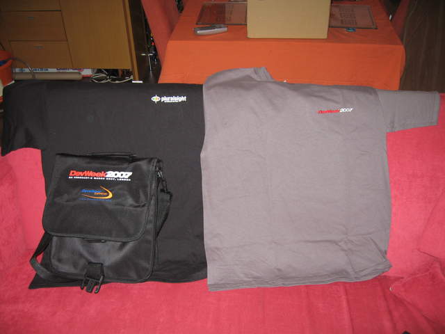 All my hard-earned DevWeek 2007 Wares