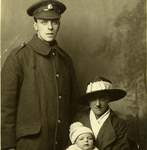 William Charles Miller, Daisy Miller, Eva Grace Miller (Baby, born January 1917).  circa 1917