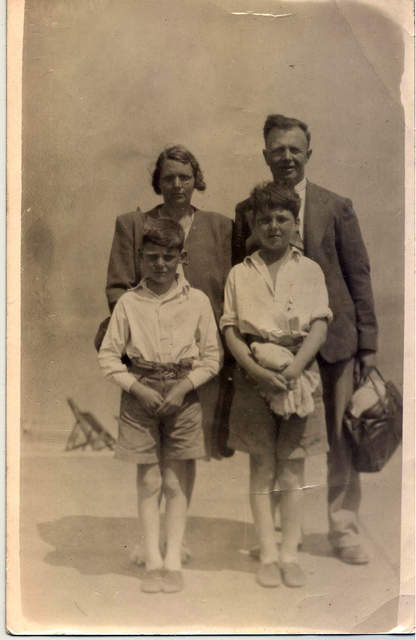 (Back) Beryl Blake, Leslie Blake, (Front) David Blake, Michael Blake