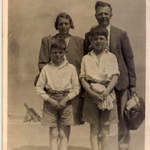 (Back) Beryl Blake, Leslie Blake, (Front) David Blake, Michael Blake