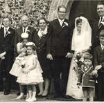 (Back row) Sally Warnes, Pat Warnes, Eric Jackson, Jean Jackson, Arhtur Boxall, Joan Boxall, Ian Blake, Stephen Blake, Leslie Bl