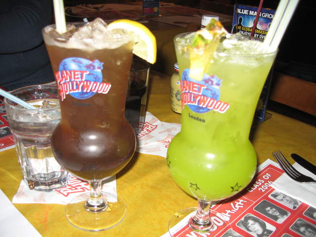 Planet Hollywood cocktails