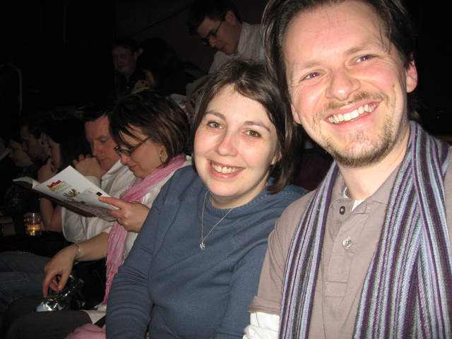 Nick and Karen at Spamalot