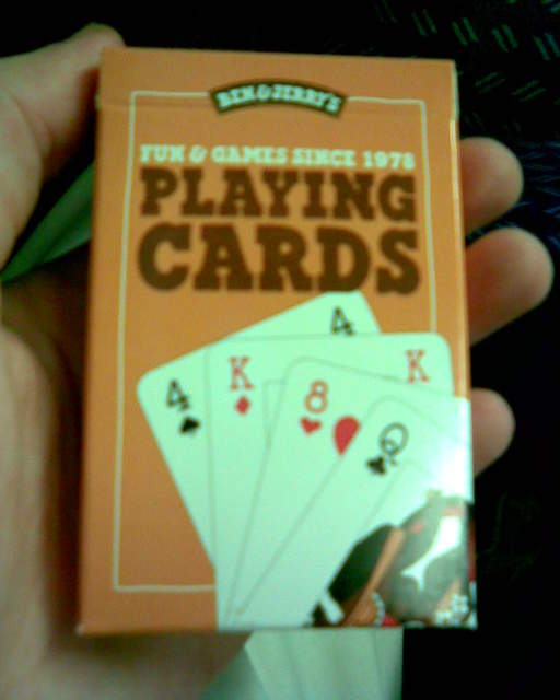 Free Ben and Jerry's playing cards