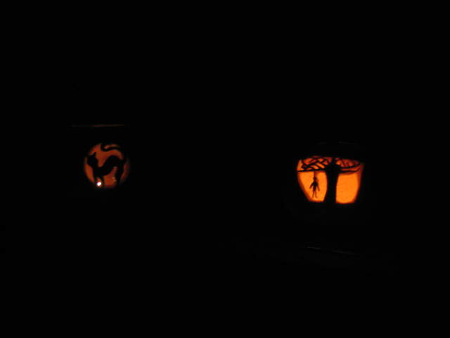 Hangman and Witches Cat Pumpkins