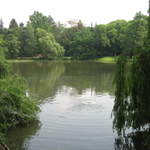 Lake in Lazienki Królewskie Park