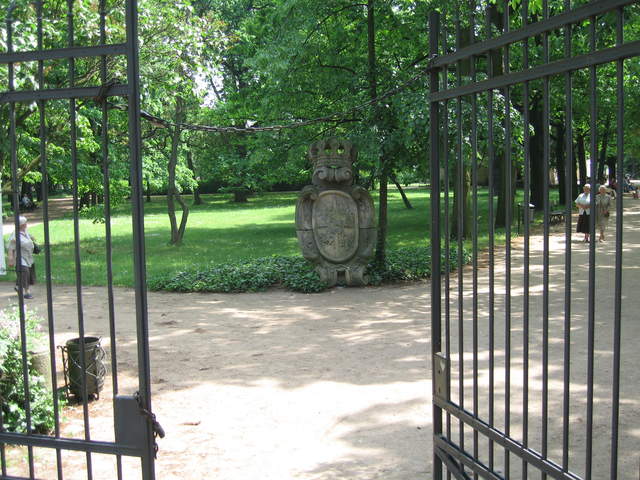 Entrance to Lazienki Królewskie Park