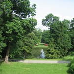 Lake in Lazienki Królewskie Park