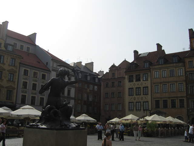 Mermaid of Warsaw in the Old Town Square
