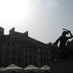 Mermaid of Warsaw in the Old Town Square