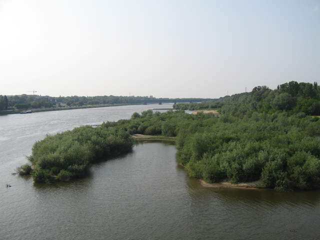 The banks of the Wisła river
