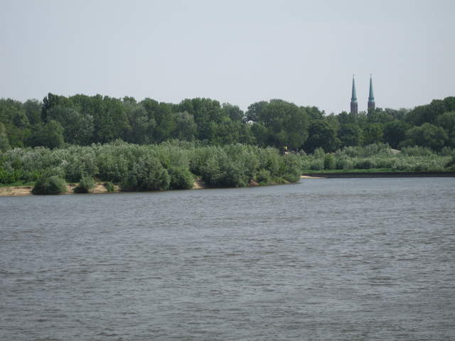 View of Cerkiew św. św. Cyryla i Metodego from the Wisła River