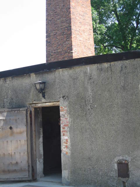Gas chambers and furnace at Auschwitz