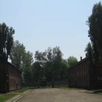 Guard tower at Auschwitz