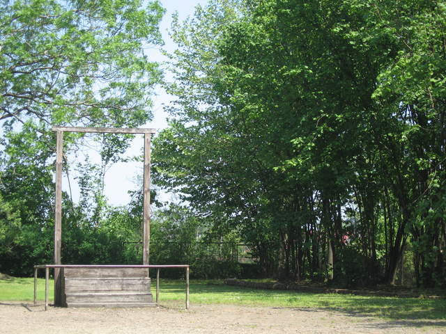 Gallows for Rudolf Hoess