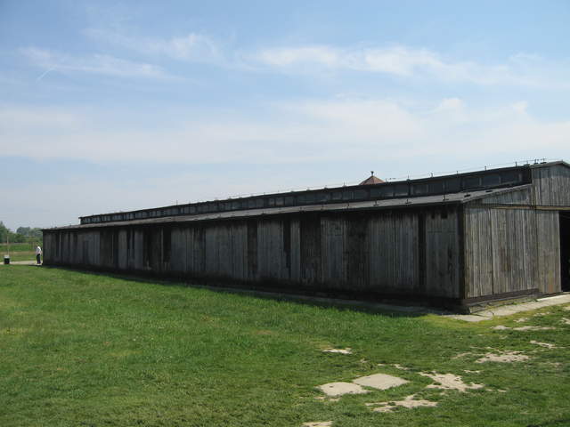 Wooden building at Birkenau