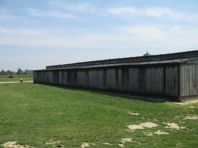 Wooden building at Birkenau