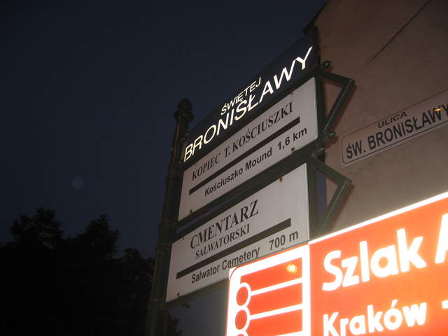 Sign to Kosciuszko's Mound