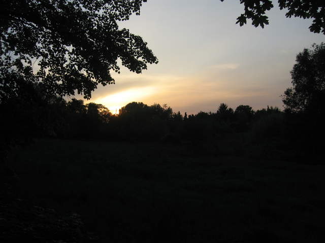 Sunset on the way to Kosciuszko's Mound