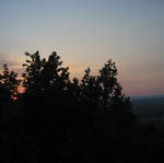 Sunset on the way to Kosciuszko's Mound