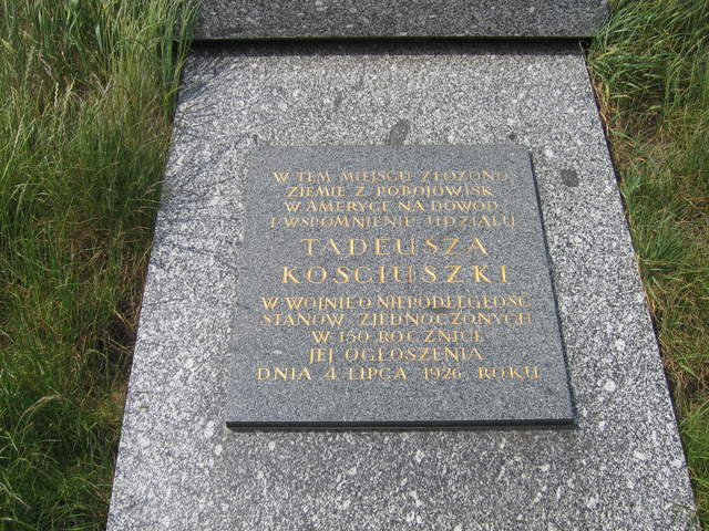 Kosciuszko's Mound plaque