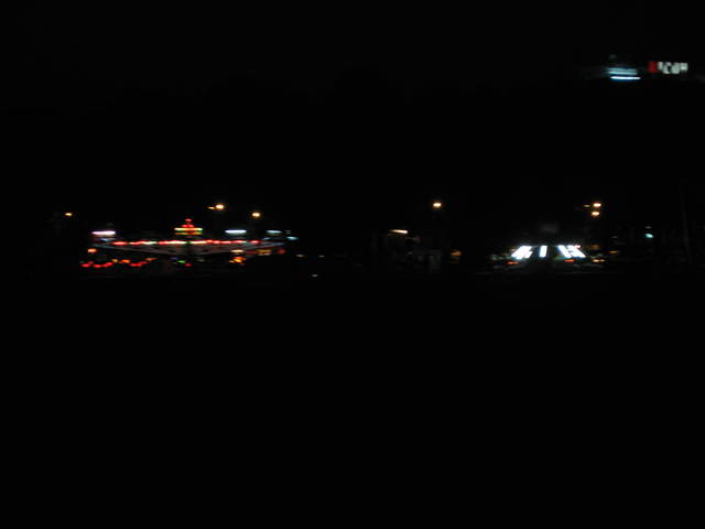 Fairground after dark