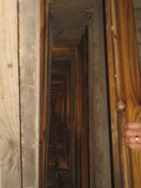 Staircase down into the Wieliczka Salt Mines