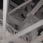 Rafters in the mine