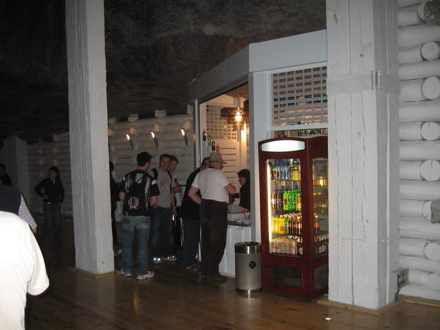 Canteen towards the end of the Wieliczka Salt Mines