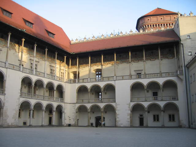 Wawel Hill Castle Courtyard