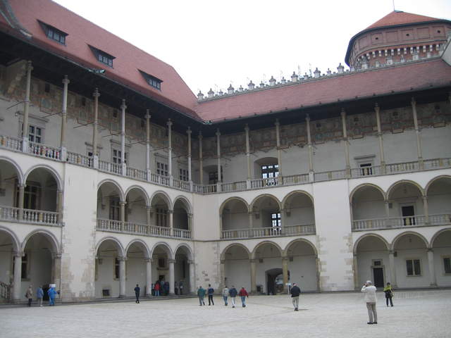 Wawel Hill Castle Courtyard