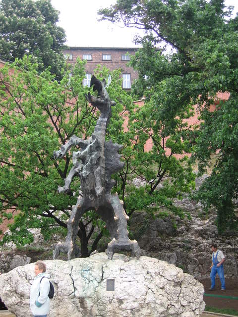 Dragon at the bottom of Wawel Hill