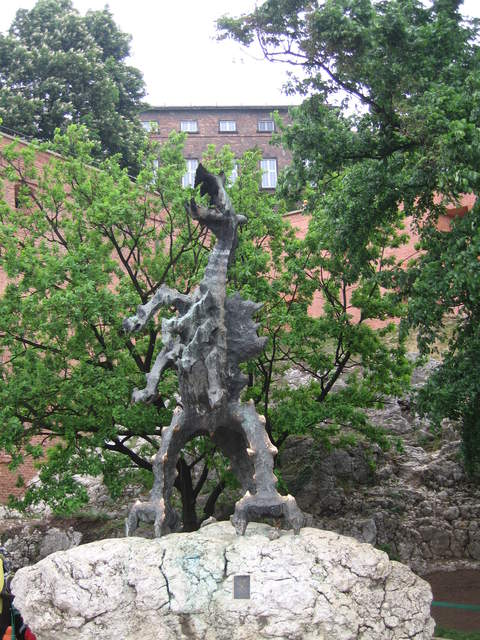 Dragon at the bottom of Wawel Hill