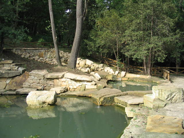 Waterfall and pond