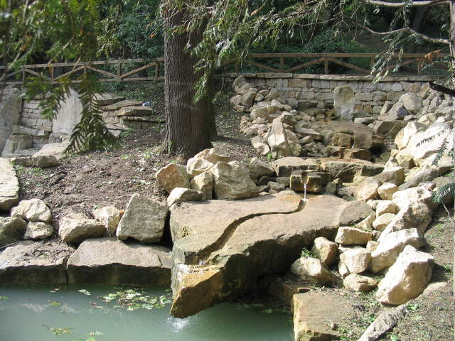 Waterfall and pond