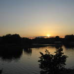 Sunset over the Wisła