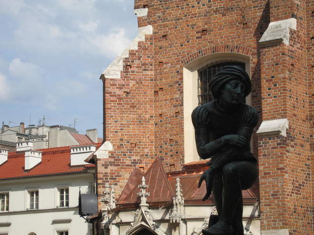 Statue around the back of St Mary's Church