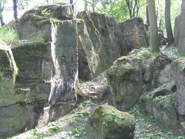 Rocks with carvings