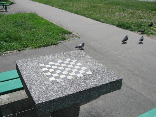 Chessboard near Wawel Hill