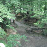 Pathway up Petřín Hill