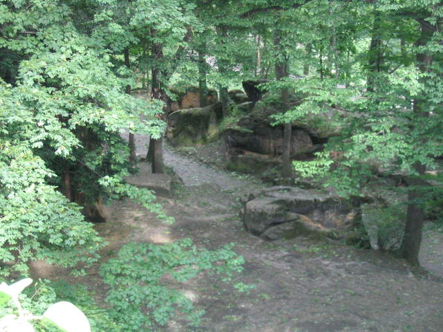 Pathway up Petřín Hill