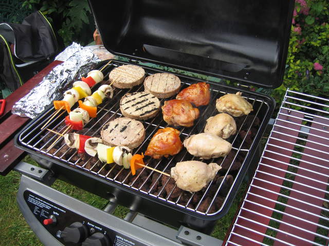 Food on the barbeque