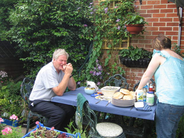 Food at the barbeque