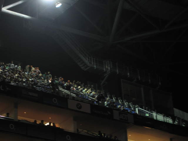 Inside the O2 Arena