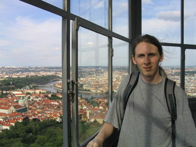 Kevin at the top of Eiffelovka