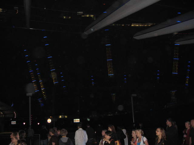 Leaving the O2 Arena
