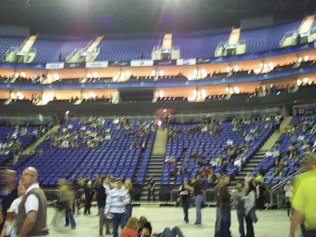 Inside the O2 Arena